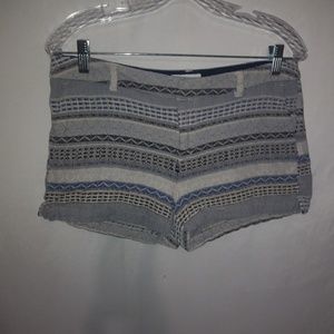 Merona 8 33 Mexican Baja Black Gray Short Shorts